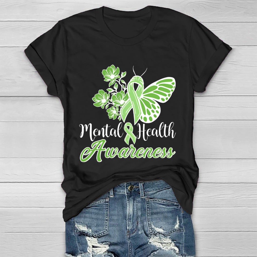 Mental Health Awareness Butterfly Healthwear T-shirt