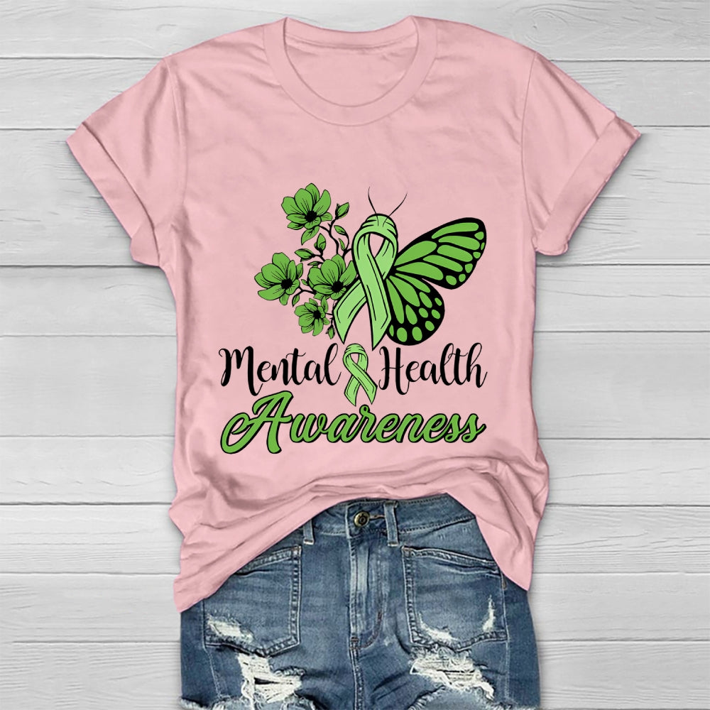 Mental Health Awareness Butterfly Healthwear T-shirt