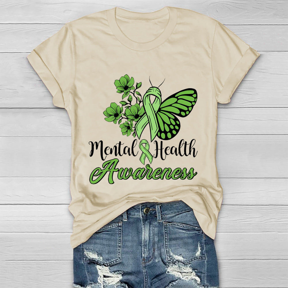 Mental Health Awareness Butterfly Healthwear T-shirt