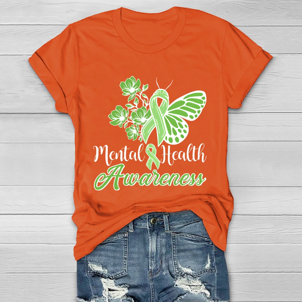 Mental Health Awareness Butterfly Healthwear T-shirt