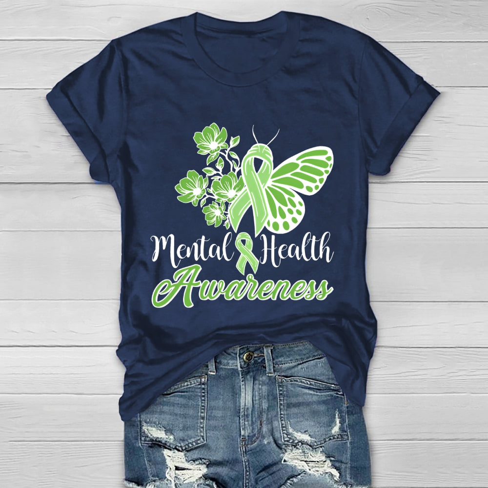 Mental Health Awareness Butterfly Healthwear T-shirt