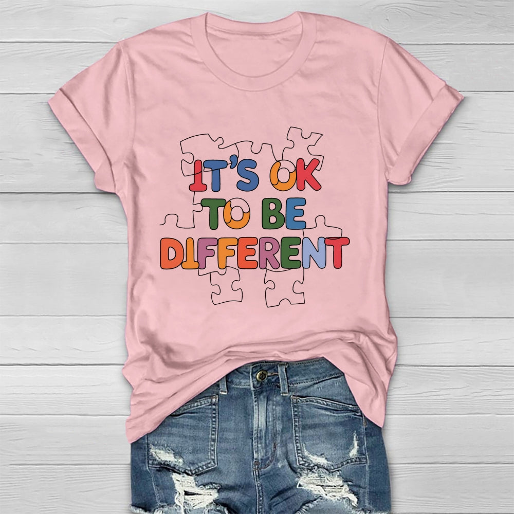 It's Ok To Be Different Puzzle Healthwear T-shirt