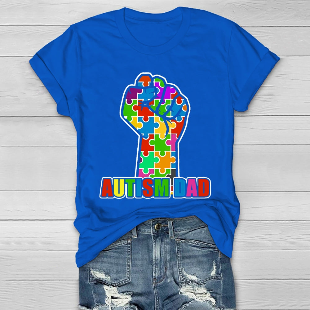 Autism Dad Fist Healthwear T-shirt