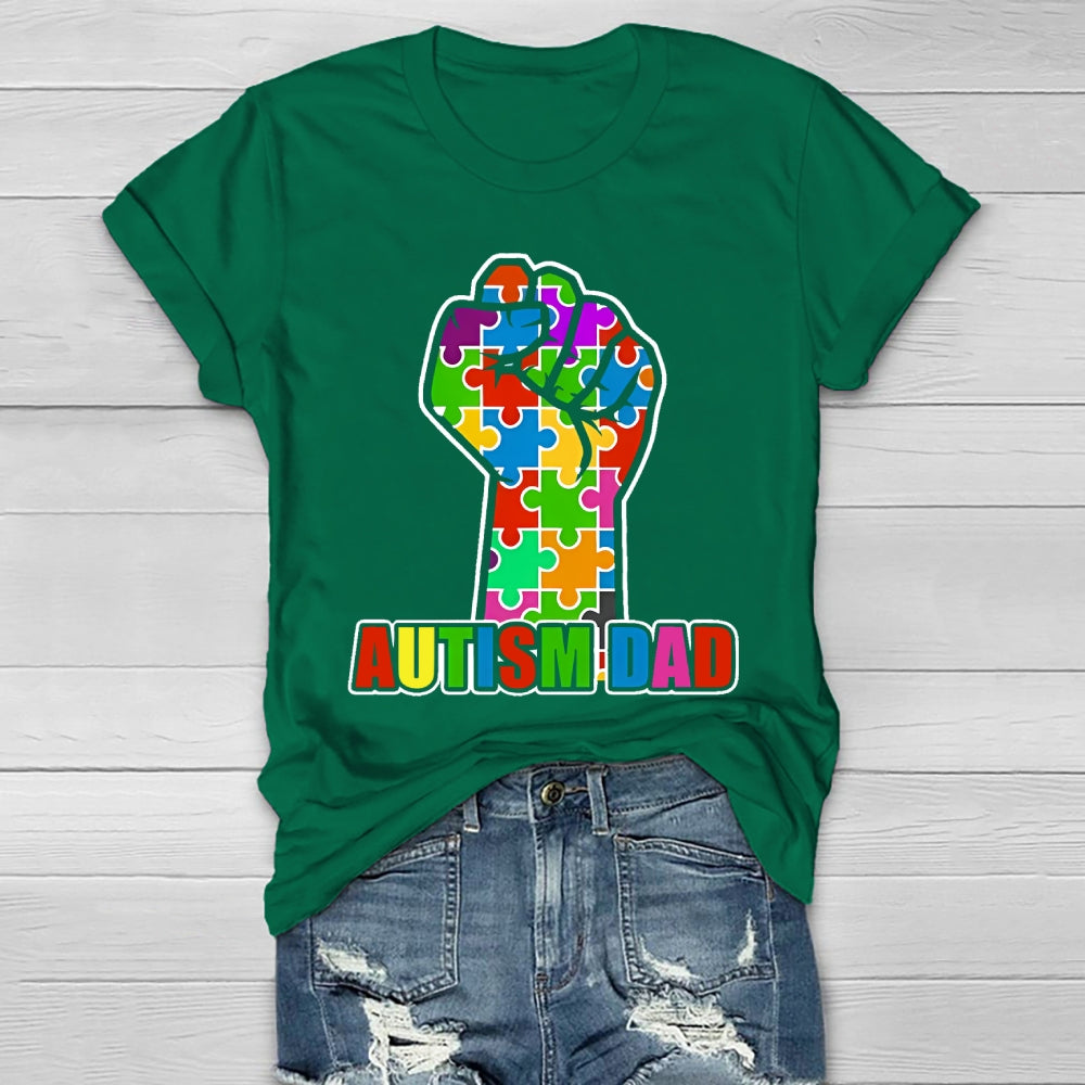 Autism Dad Fist Healthwear T-shirt
