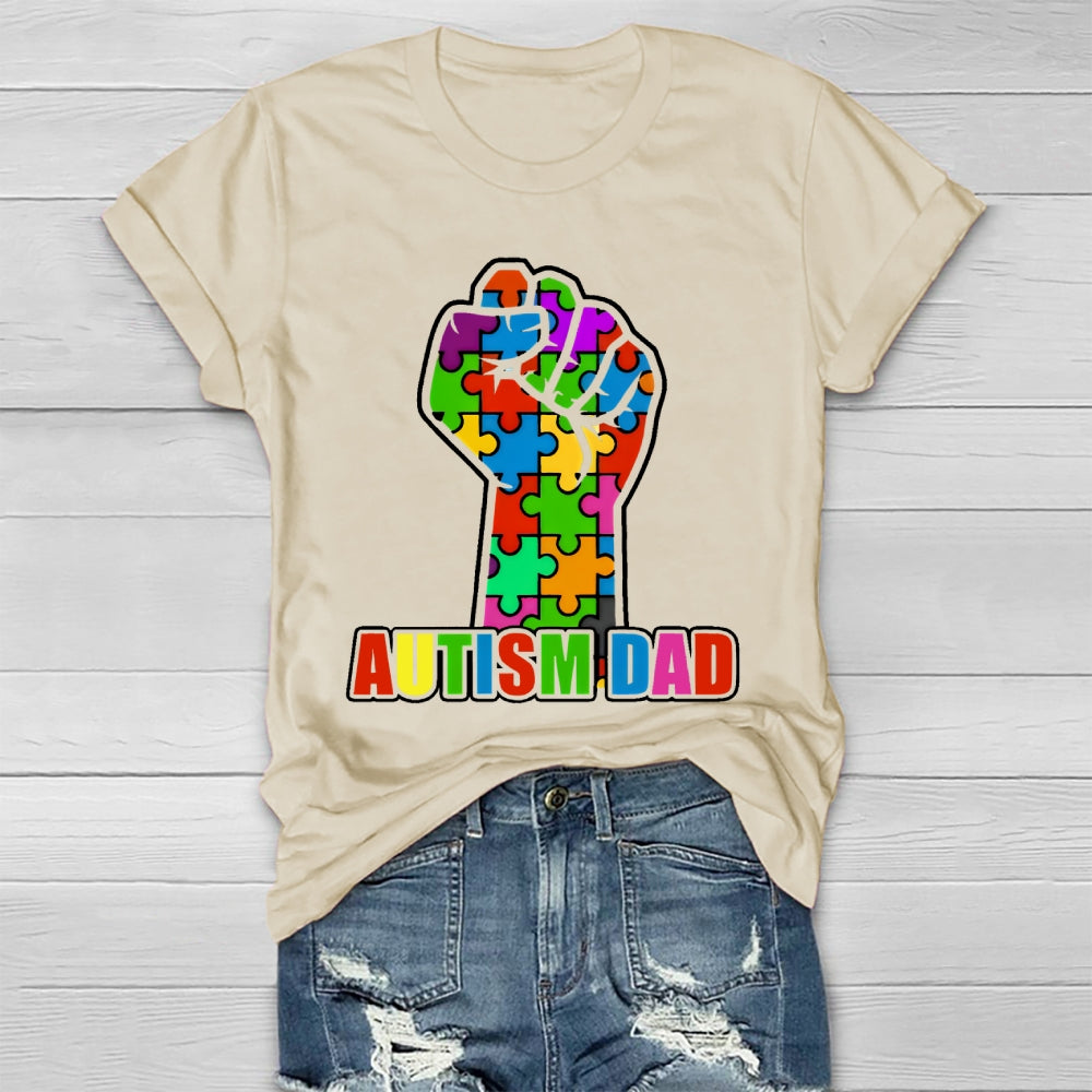 Autism Dad Fist Healthwear T-shirt