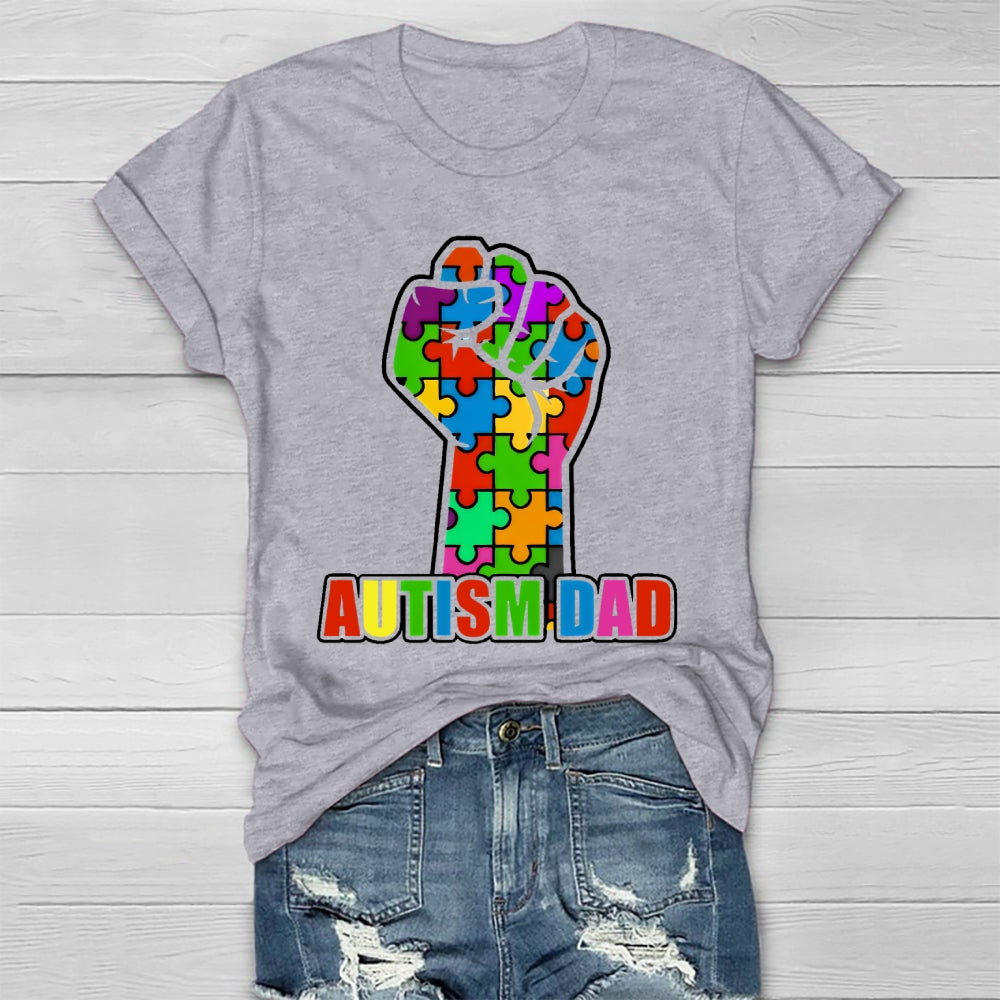 Autism Dad Fist Healthwear T-shirt