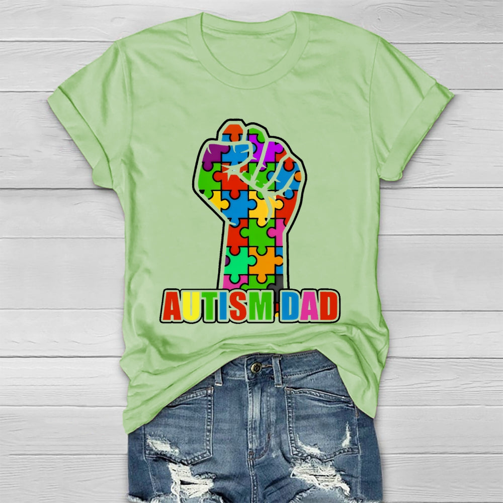 Autism Dad Fist Healthwear T-shirt