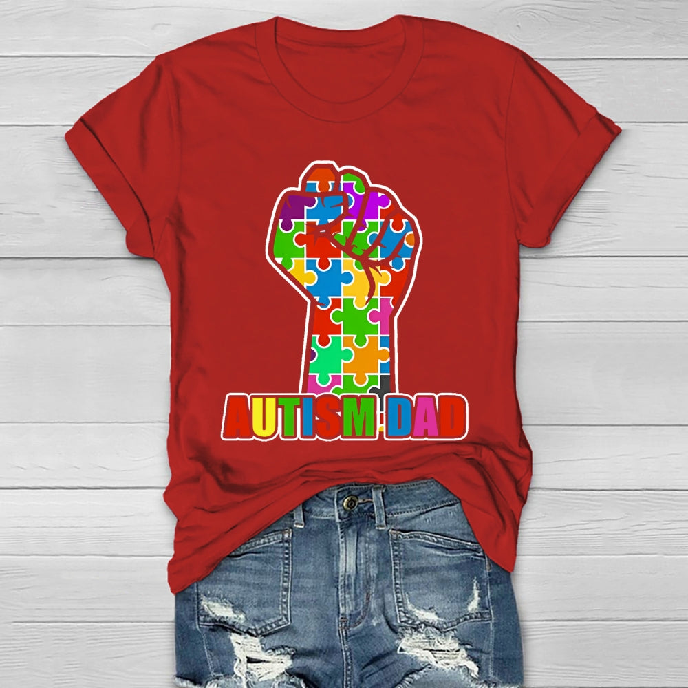 Autism Dad Fist Healthwear T-shirt