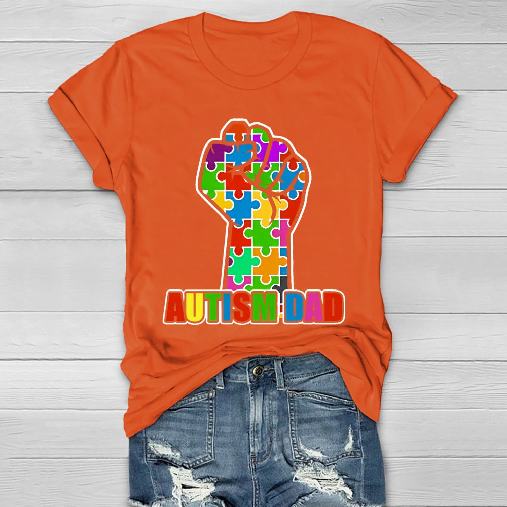 Autism Dad Fist Healthwear T-shirt