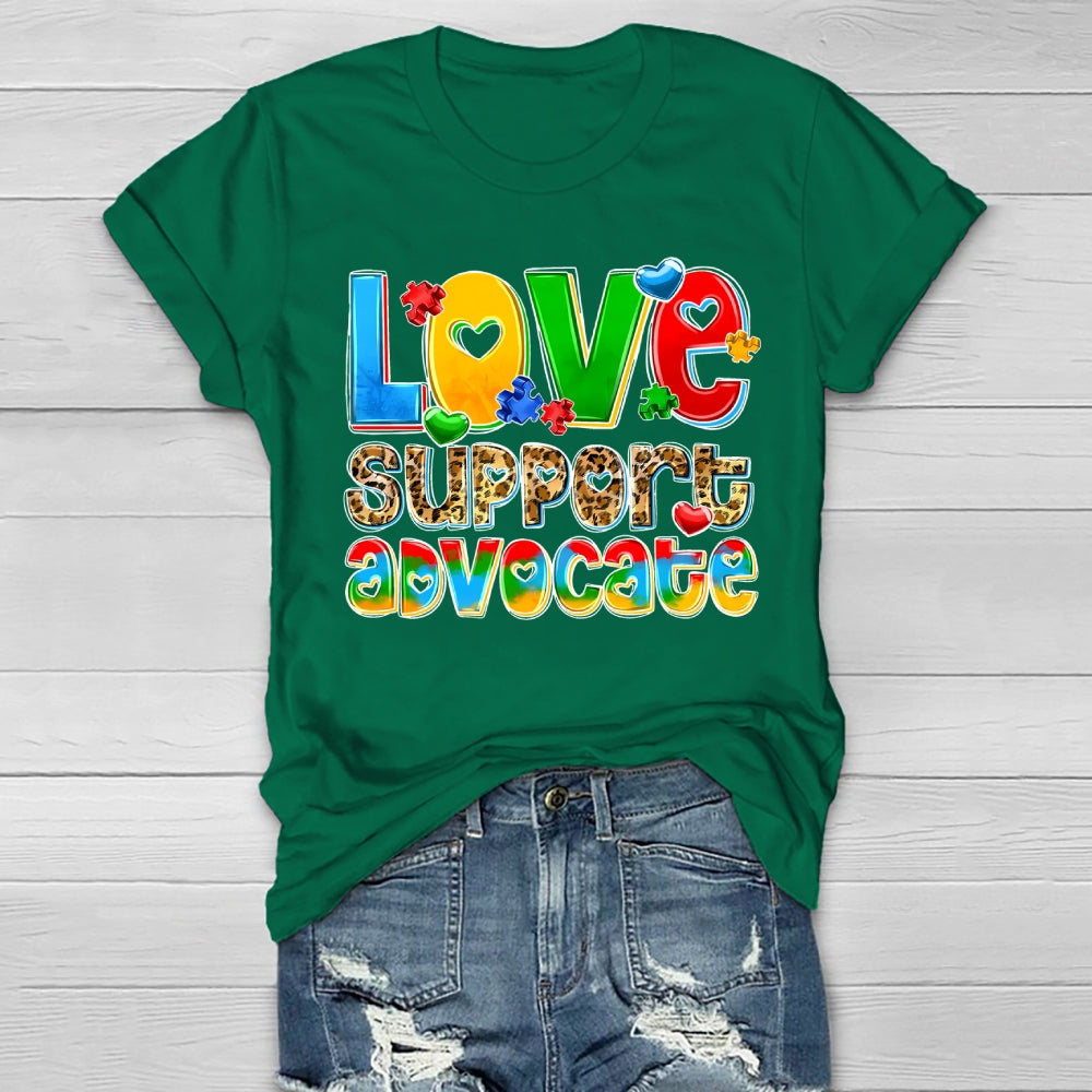 Love Support Advocate Healthwear T-shirt
