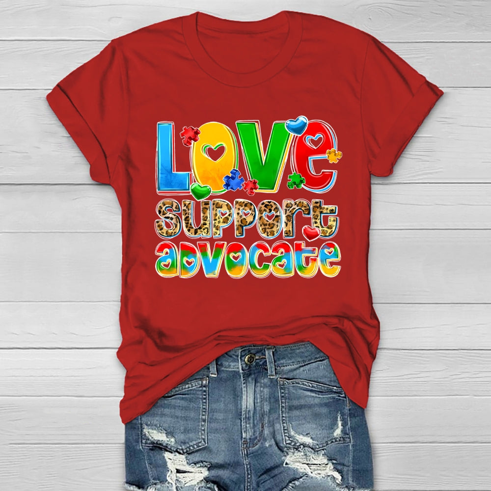 Love Support Advocate Healthwear T-shirt