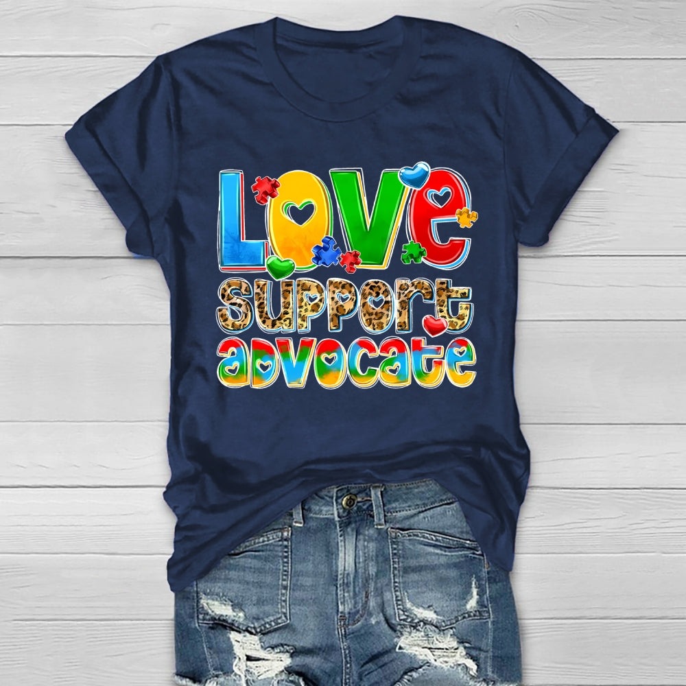 Love Support Advocate Healthwear T-shirt