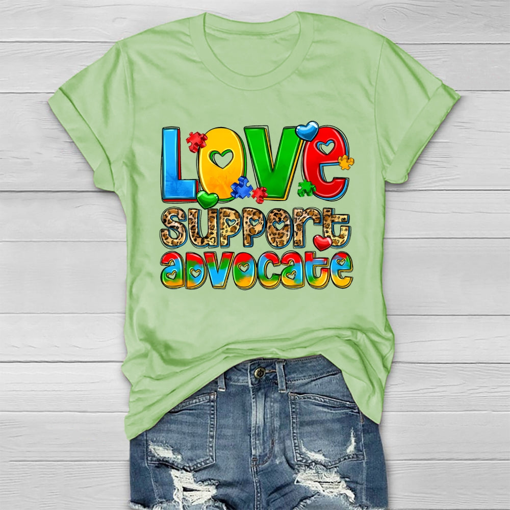 Love Support Advocate Healthwear T-shirt