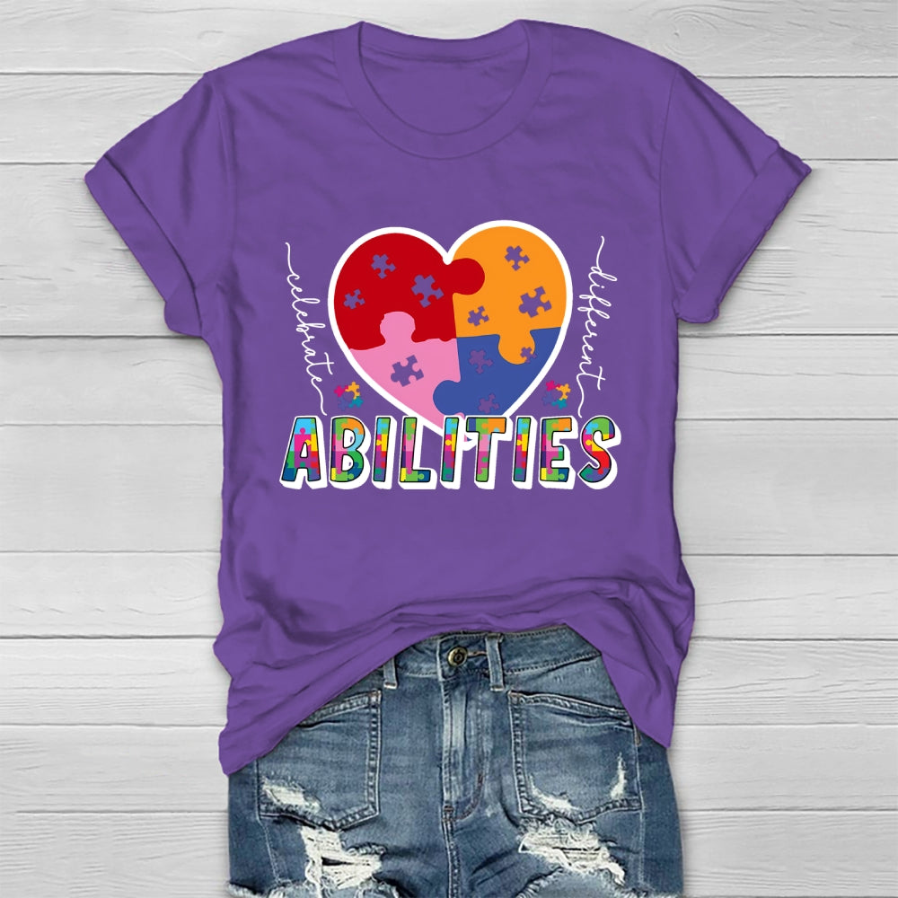 Celebrate Different Abilities Autism Healthwear T-shirt