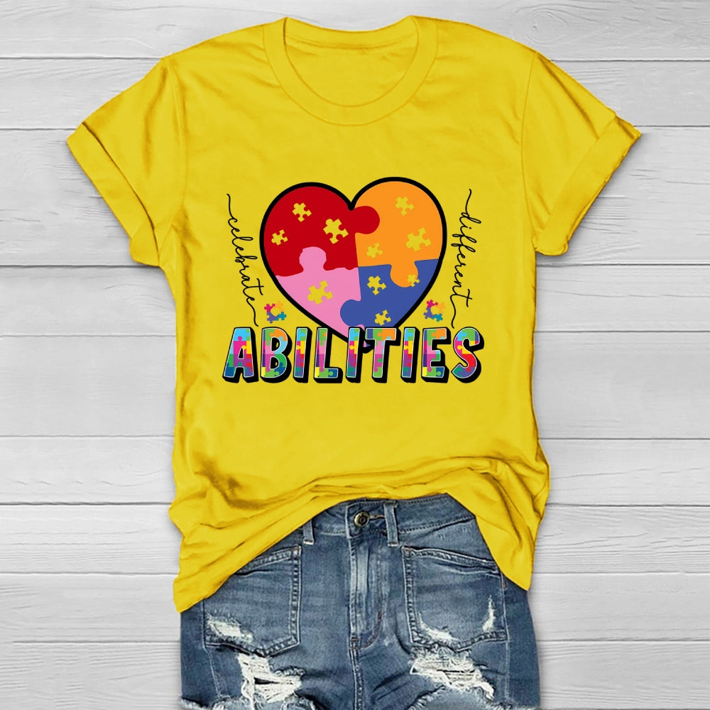Celebrate Different Abilities Autism Healthwear T-shirt