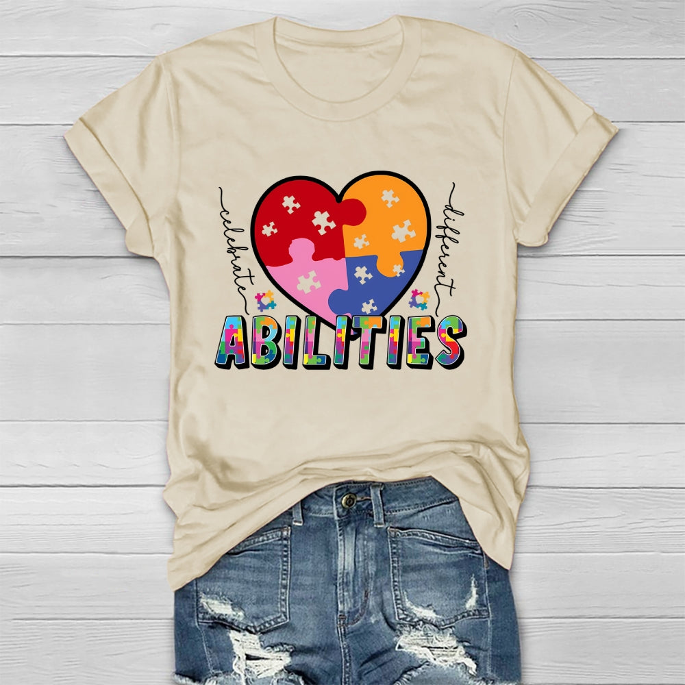 Celebrate Different Abilities Autism Healthwear T-shirt