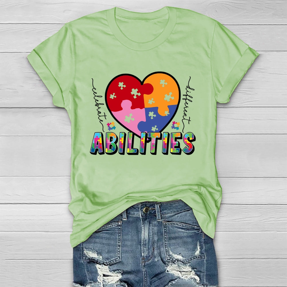 Celebrate Different Abilities Autism Healthwear T-shirt