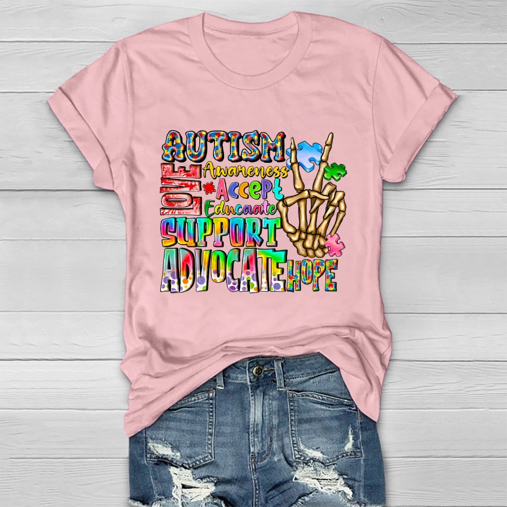 Autism Love Accept Support Healthwear T-shirt