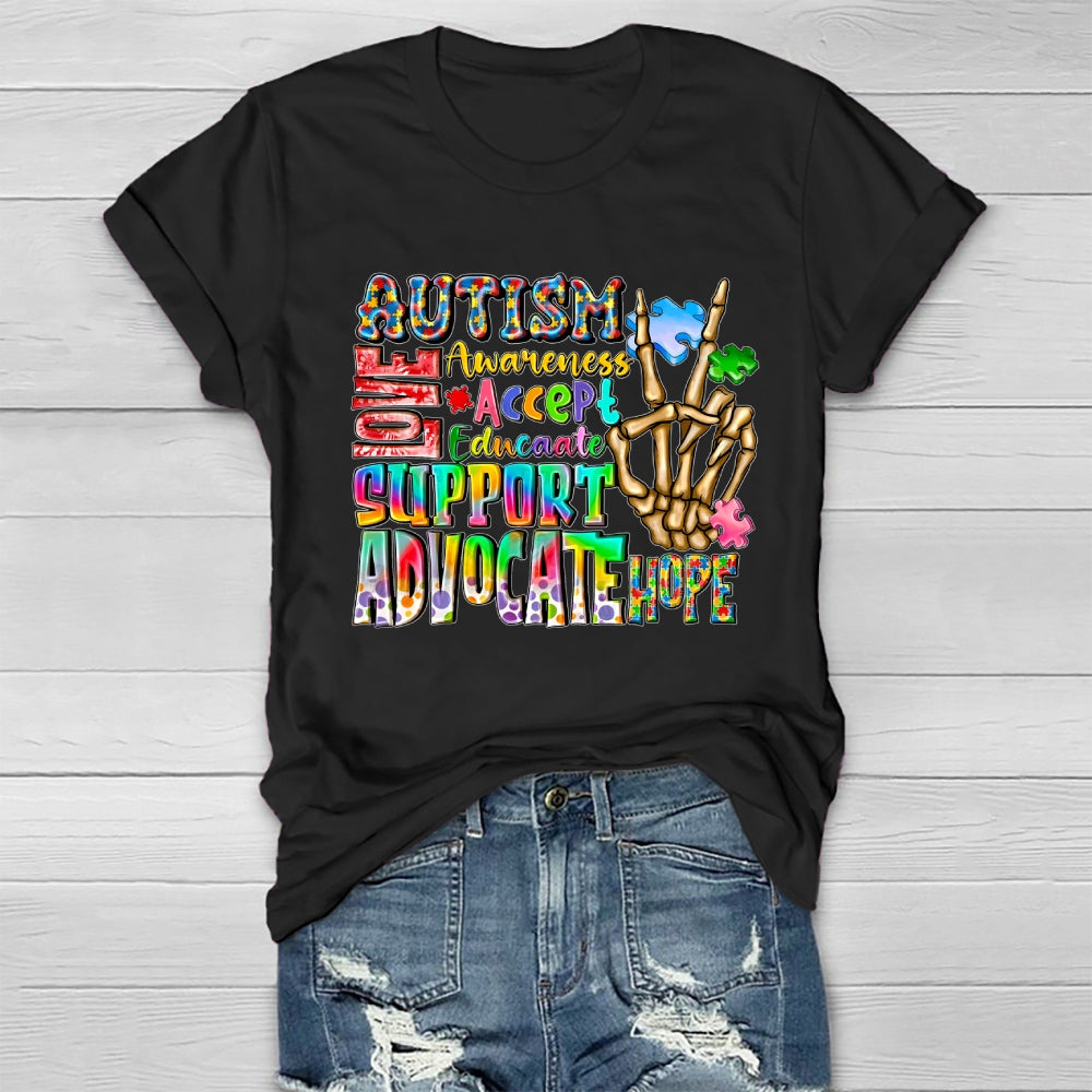 Autism Love Accept Support Healthwear T-shirt