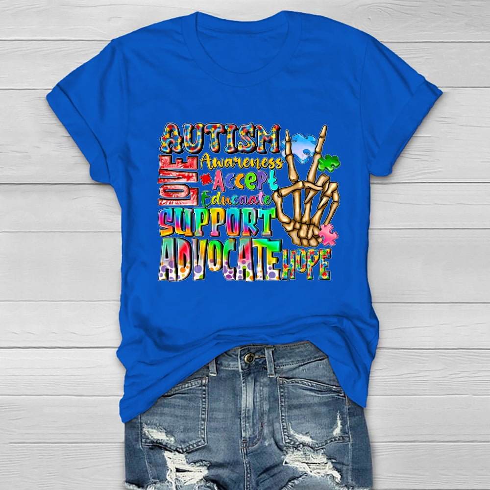 Autism Love Accept Support Healthwear T-shirt