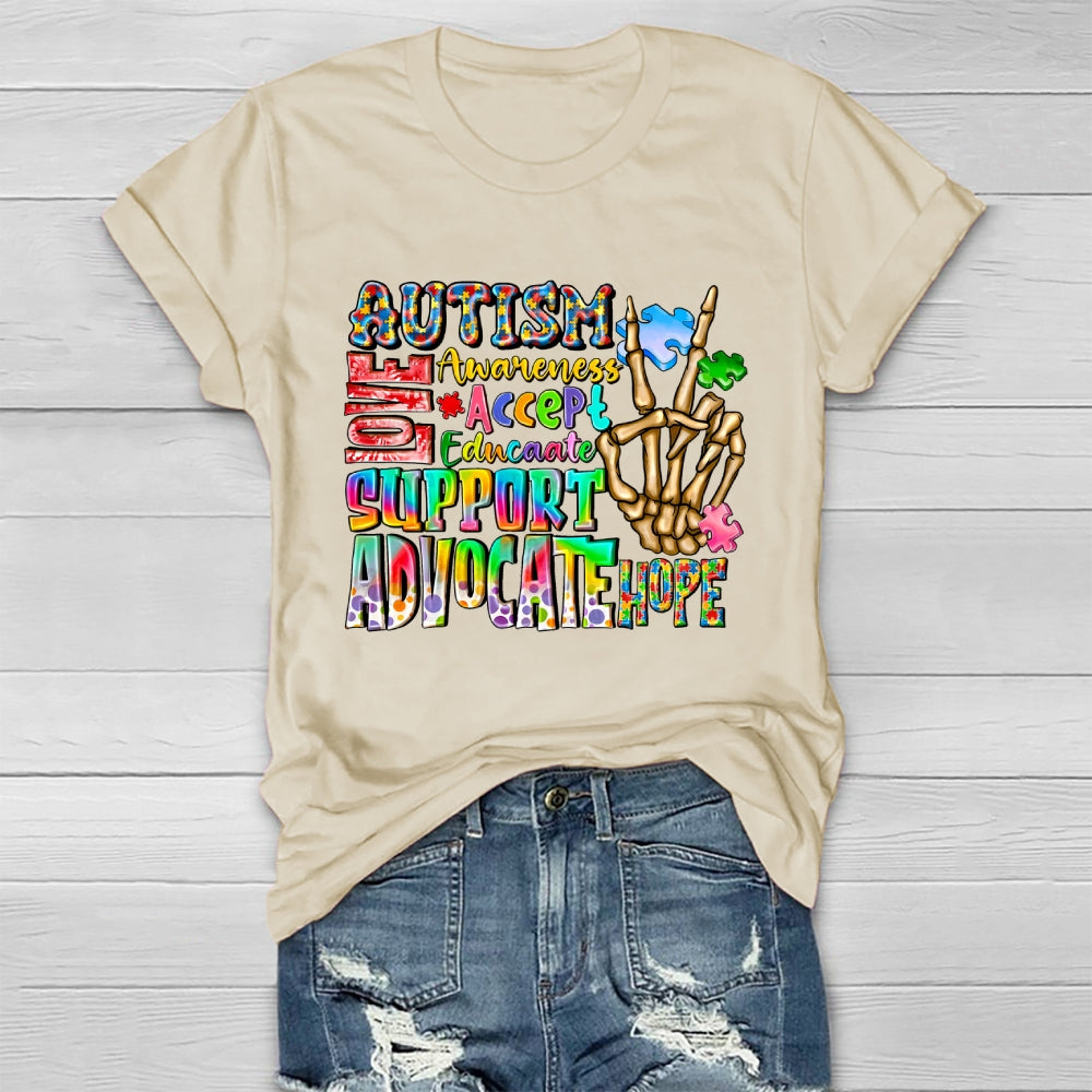 Autism Love Accept Support Healthwear T-shirt