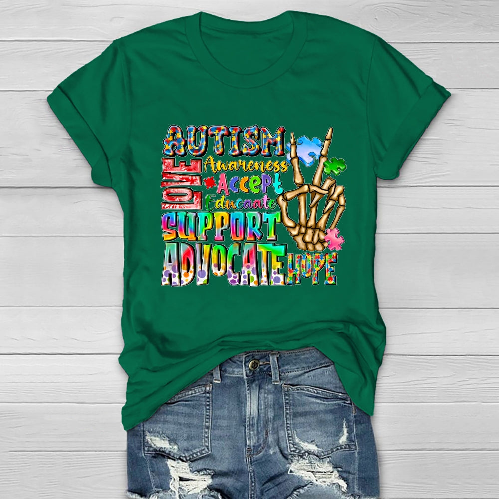 Autism Love Accept Support Healthwear T-shirt