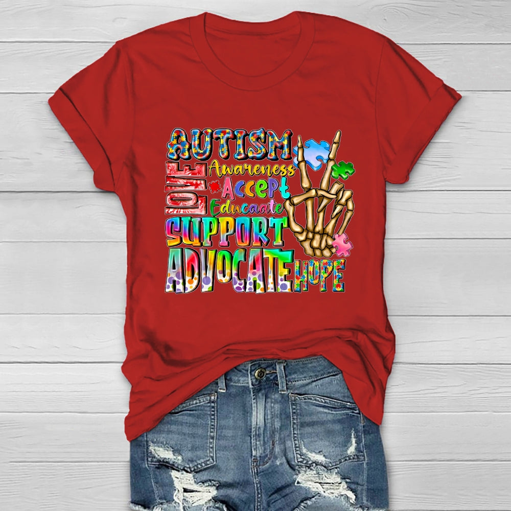 Autism Love Accept Support Healthwear T-shirt
