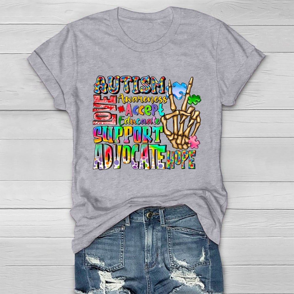 Autism Love Accept Support Healthwear T-shirt