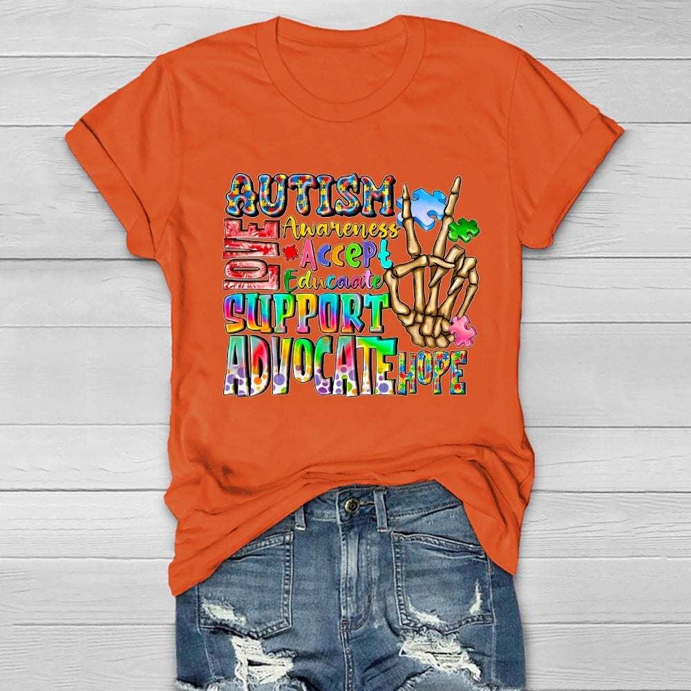Autism Love Accept Support Healthwear T-shirt