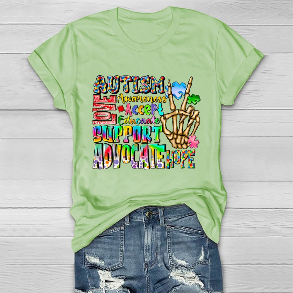 Autism Love Accept Support Healthwear T-shirt