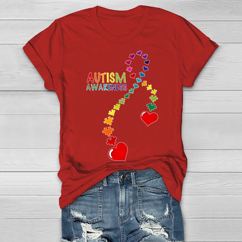 Autism Awareness  Puzzle  Heart Healthwear T-shirt
