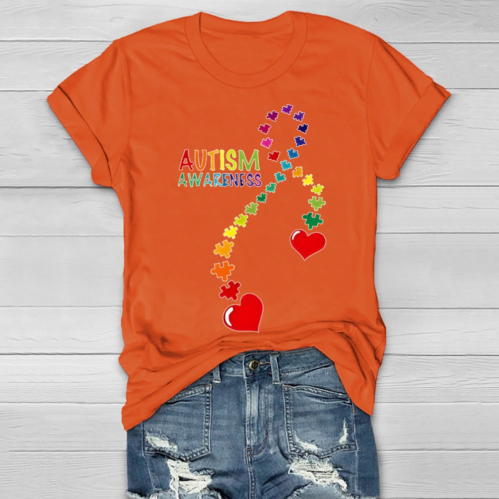 Autism Awareness  Puzzle  Heart Healthwear T-shirt