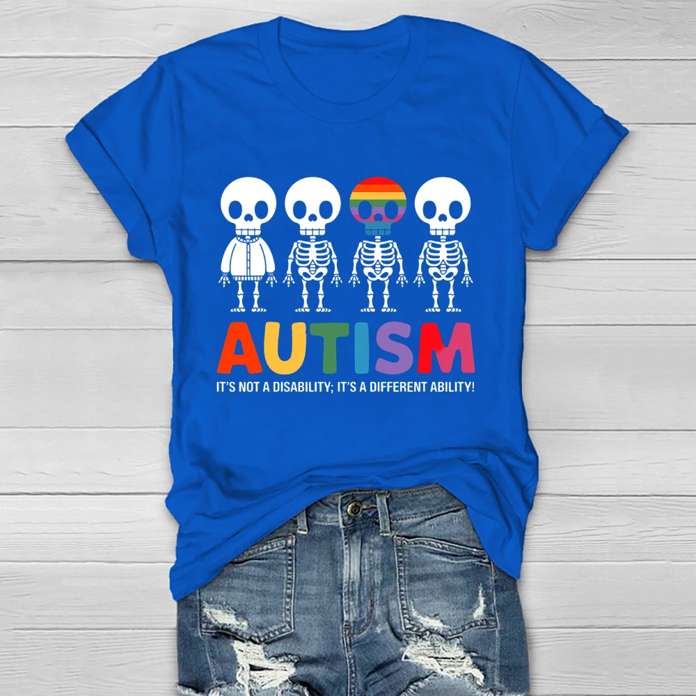 Autism It’s Not A Disability It’s A Different Ability Healthwear T-shirt