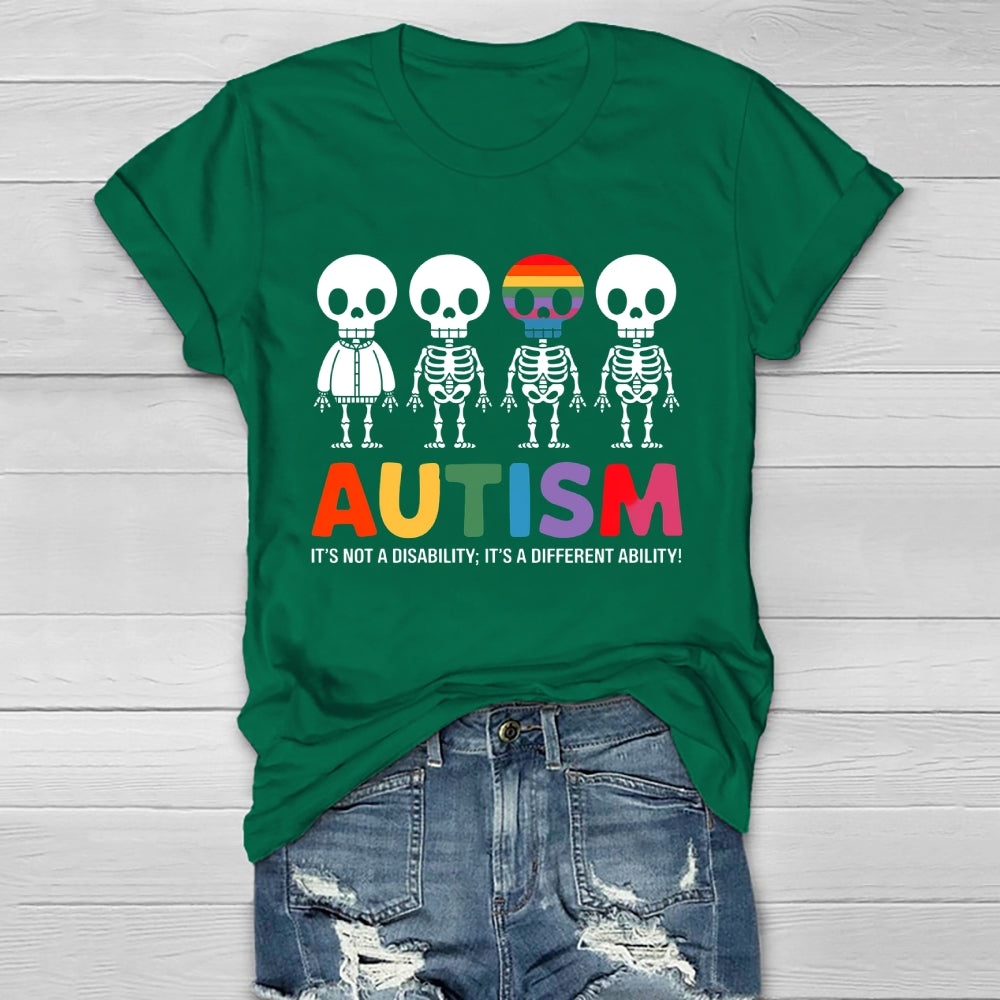 Autism It’s Not A Disability It’s A Different Ability Healthwear T-shirt