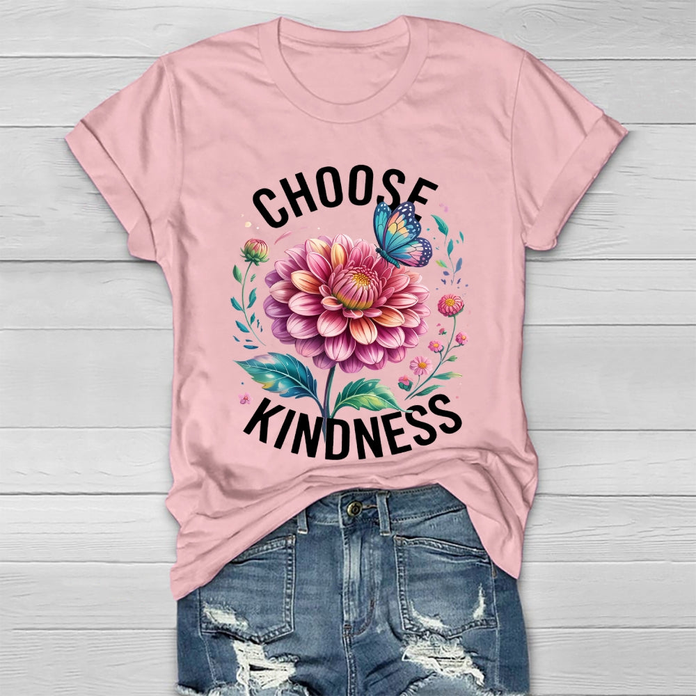 Choose Kindness Butterfly  Flower Healthwear T-shirt