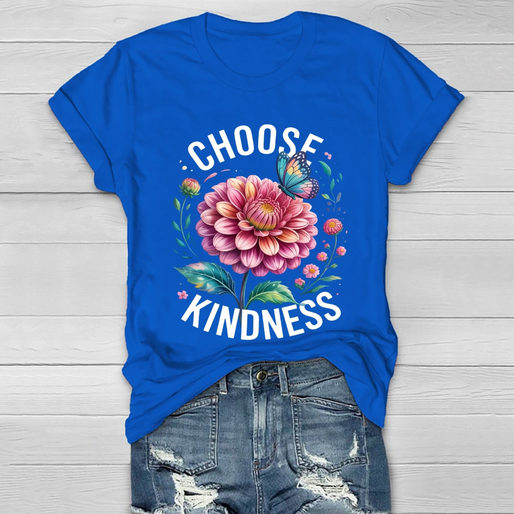 Choose Kindness Butterfly  Flower Healthwear T-shirt