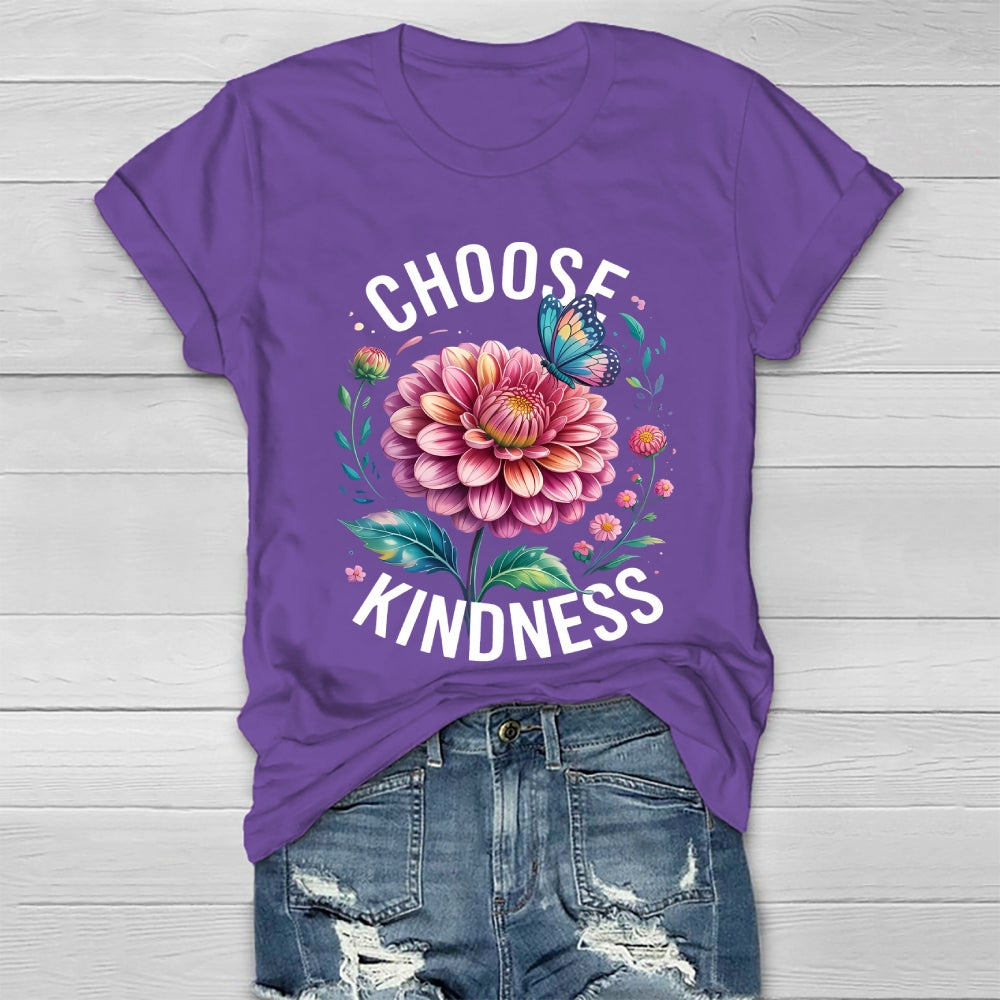 Choose Kindness Butterfly  Flower Healthwear T-shirt