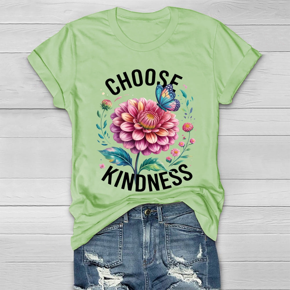 Choose Kindness Butterfly  Flower Healthwear T-shirt