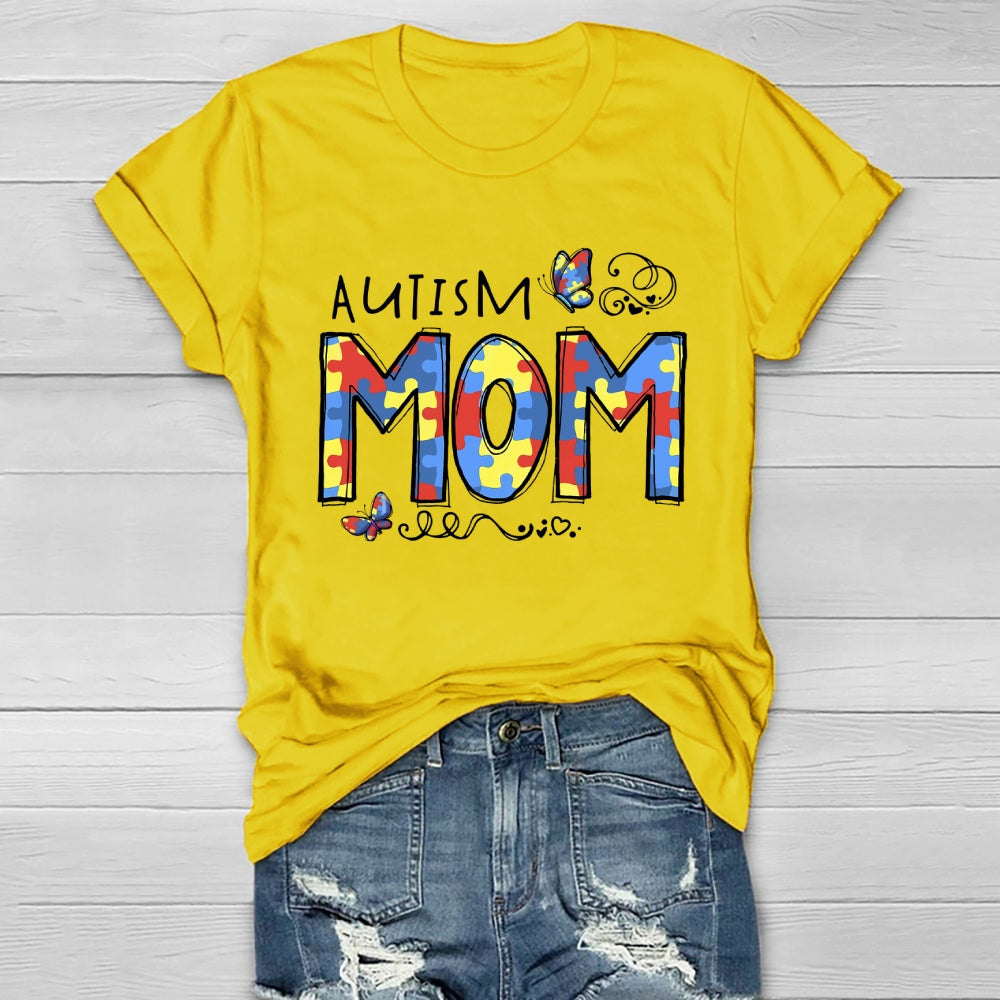 Autism Mom Butterfly Healthwear T-shirt