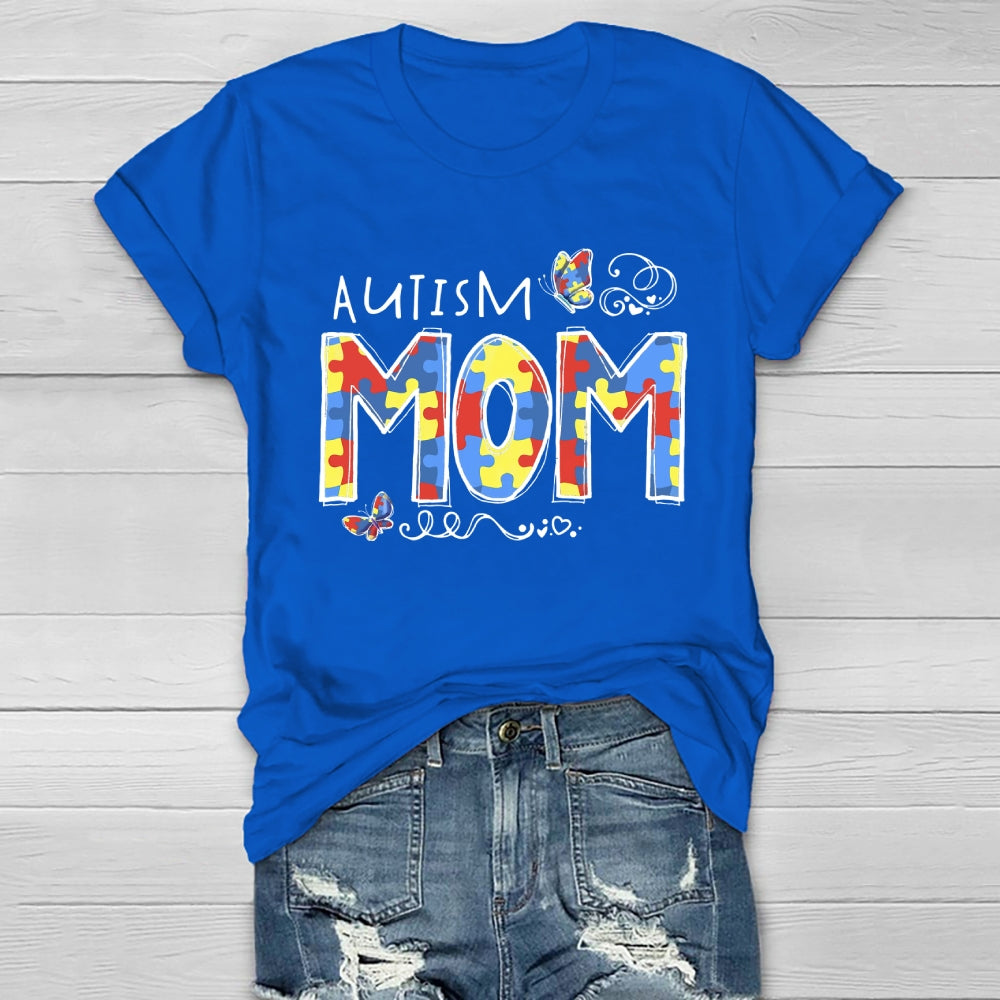 Autism Mom Butterfly Healthwear T-shirt