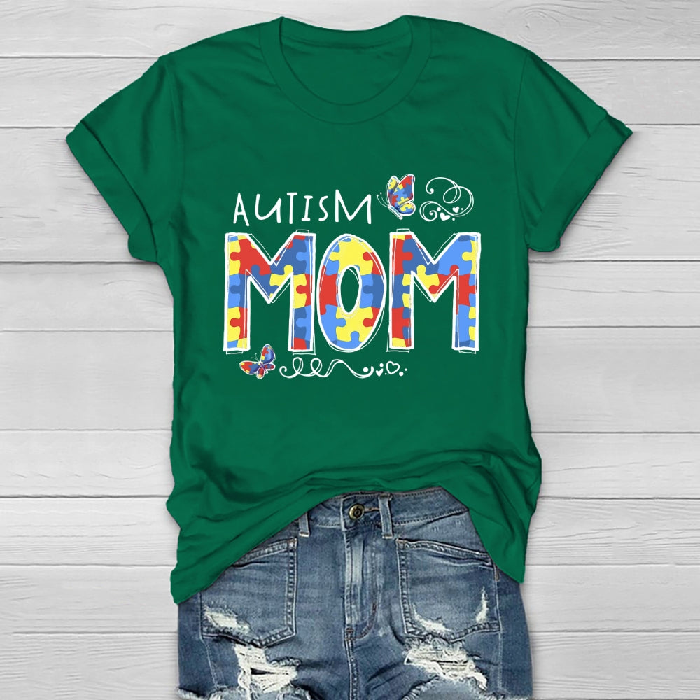 Autism Mom Butterfly Healthwear T-shirt
