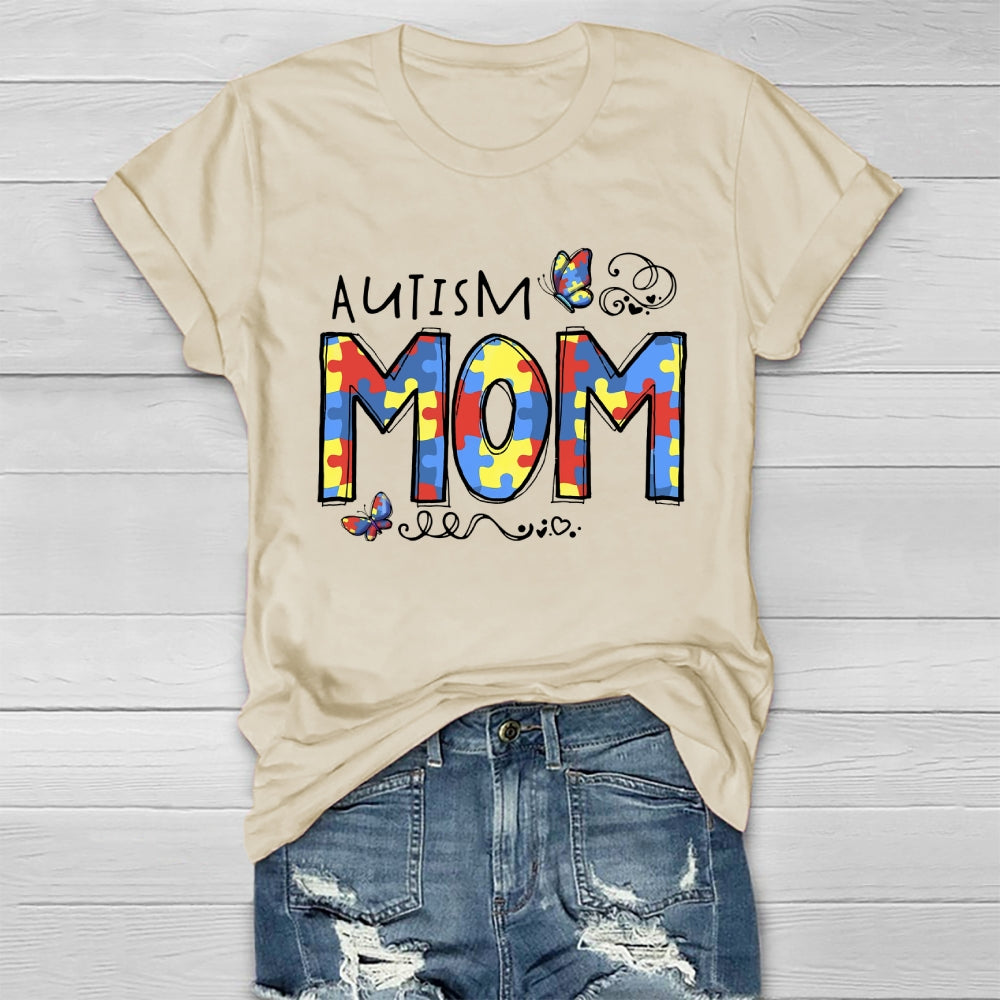 Autism Mom Butterfly Healthwear T-shirt