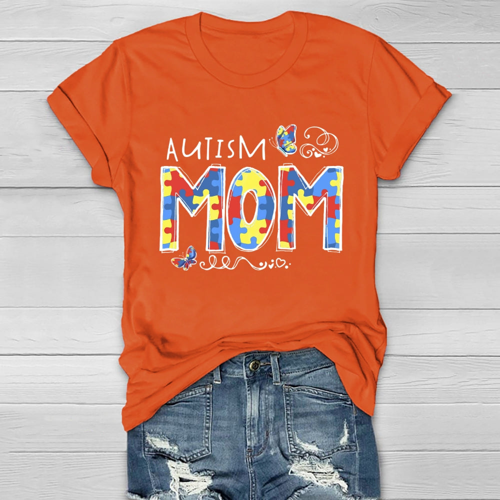 Autism Mom Butterfly Healthwear T-shirt