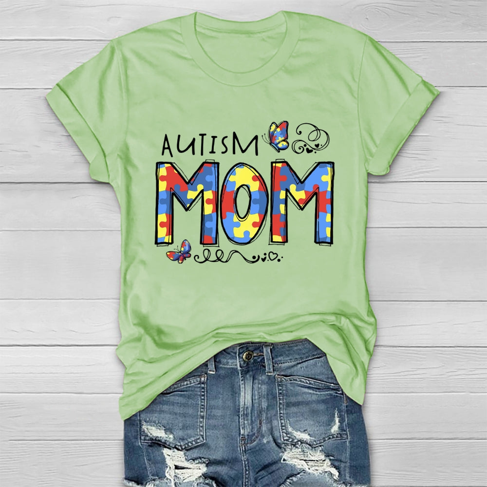 Autism Mom Butterfly Healthwear T-shirt
