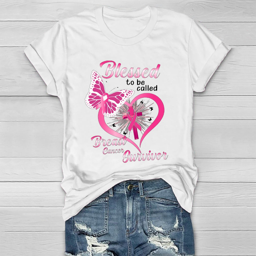 Blessed To Be Called Breast Cancer Survivor  Healthwear T-shirt