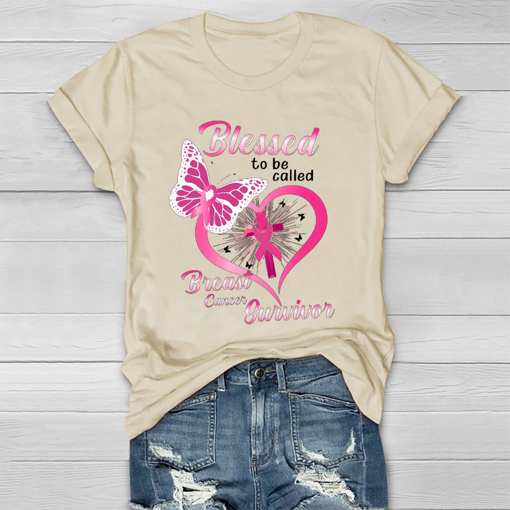 Blessed To Be Called Breast Cancer Survivor  Healthwear T-shirt