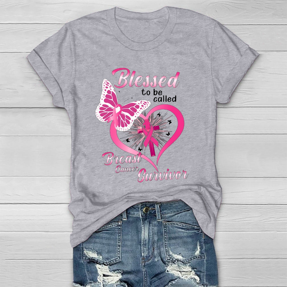 Blessed To Be Called Breast Cancer Survivor  Healthwear T-shirt