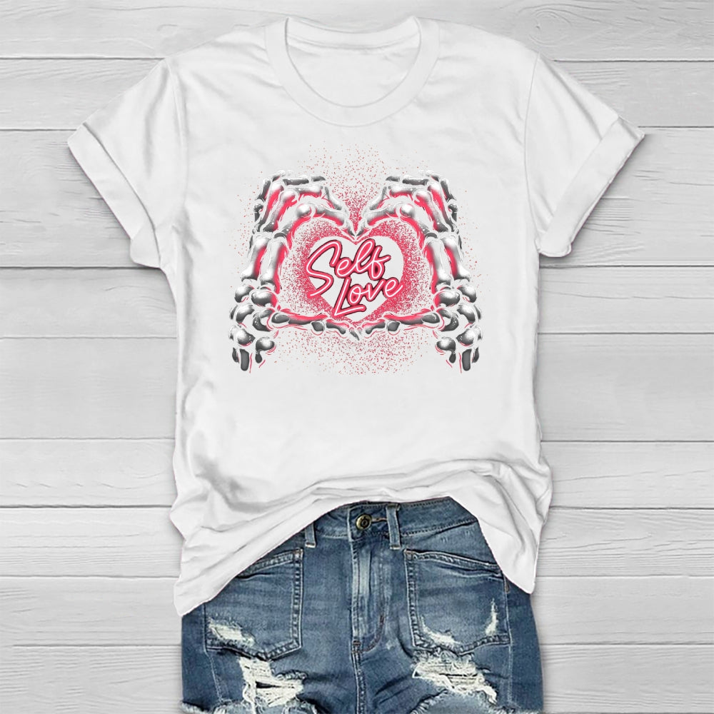 Self Love Skeleton Hand Healthwear T-shirt