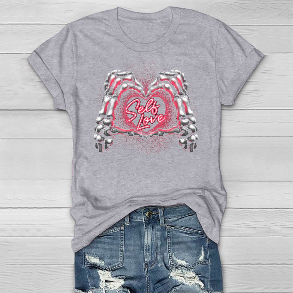 Self Love Skeleton Hand Healthwear T-shirt