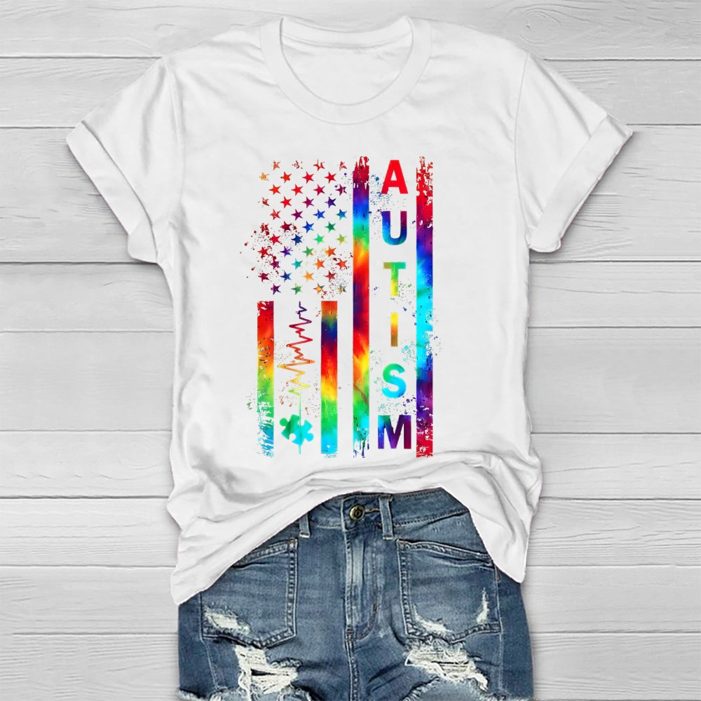 Autism Colorful Stars Healthwear T-shirt
